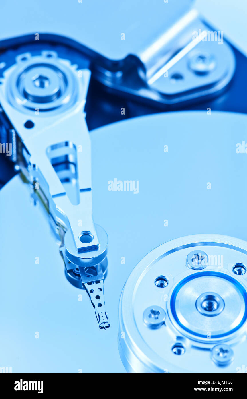 Partie de disque dur close up Banque D'Images