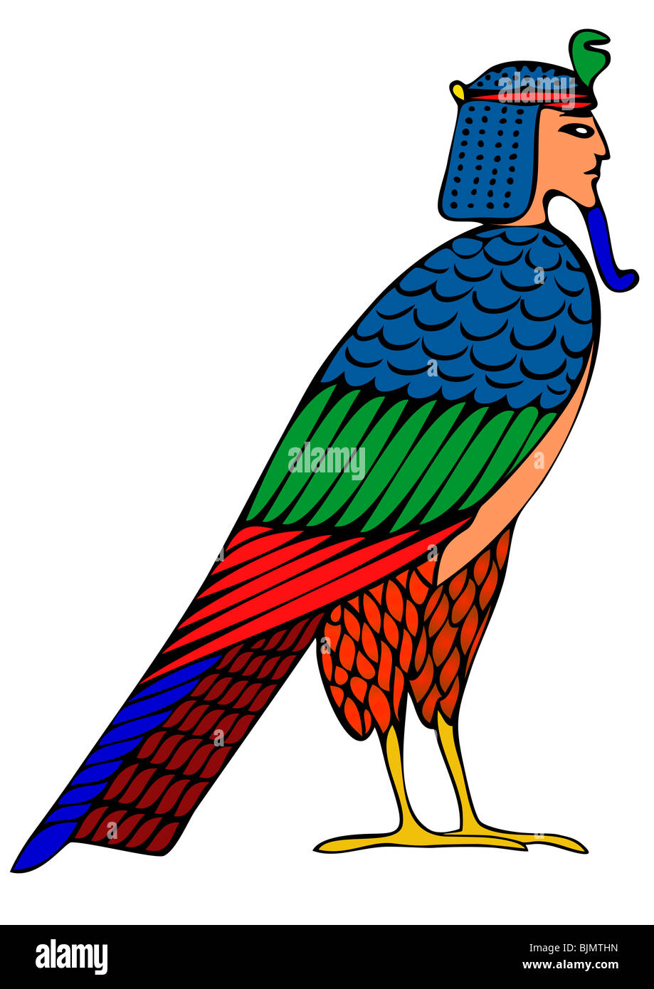 Image de l'oiseau mythologique égyptien - démon d'âmes Banque D'Images