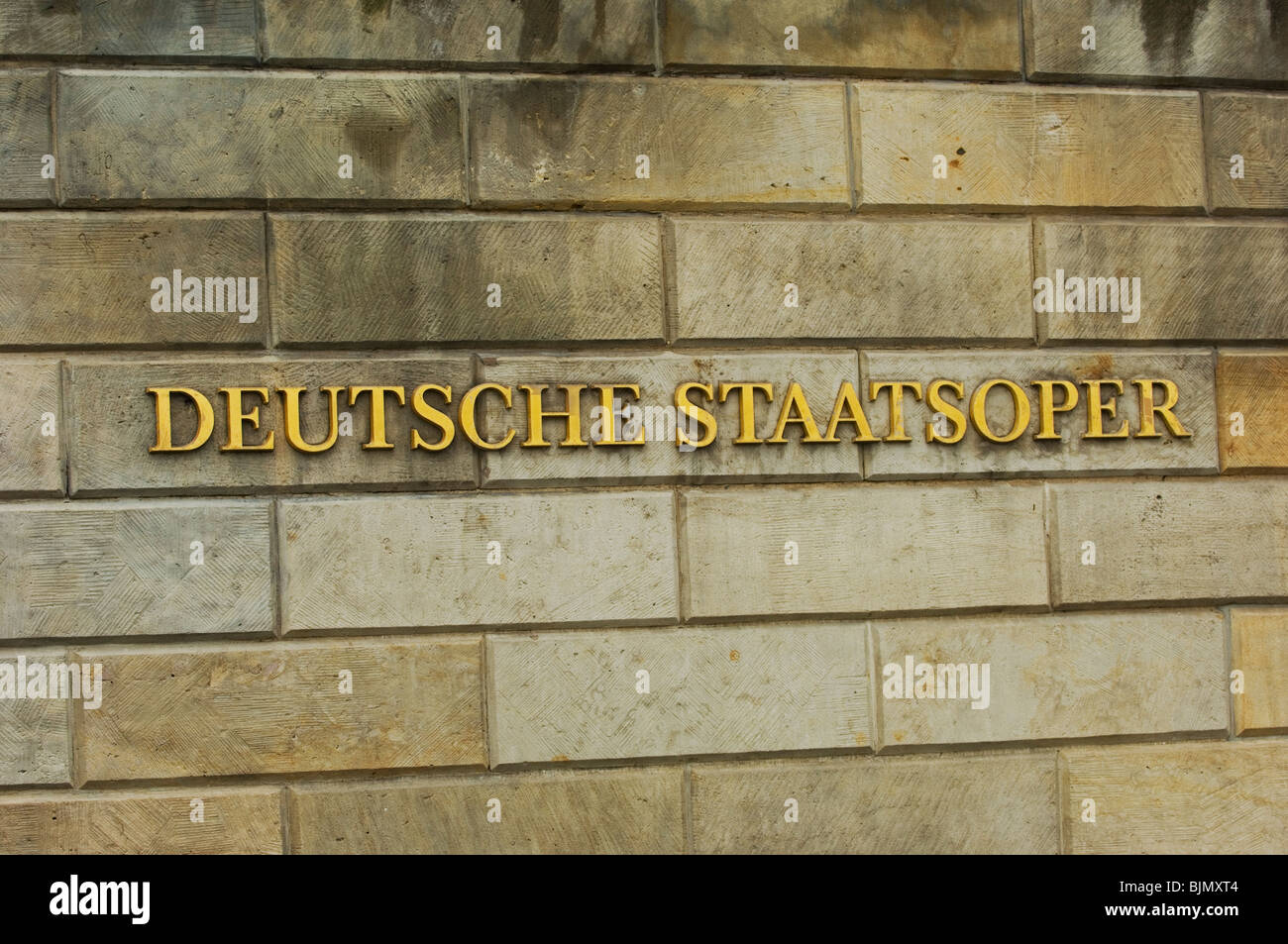 L'Opéra d'État allemand (Deutsche Staatsoper Berlin Allemagne signe) Banque D'Images