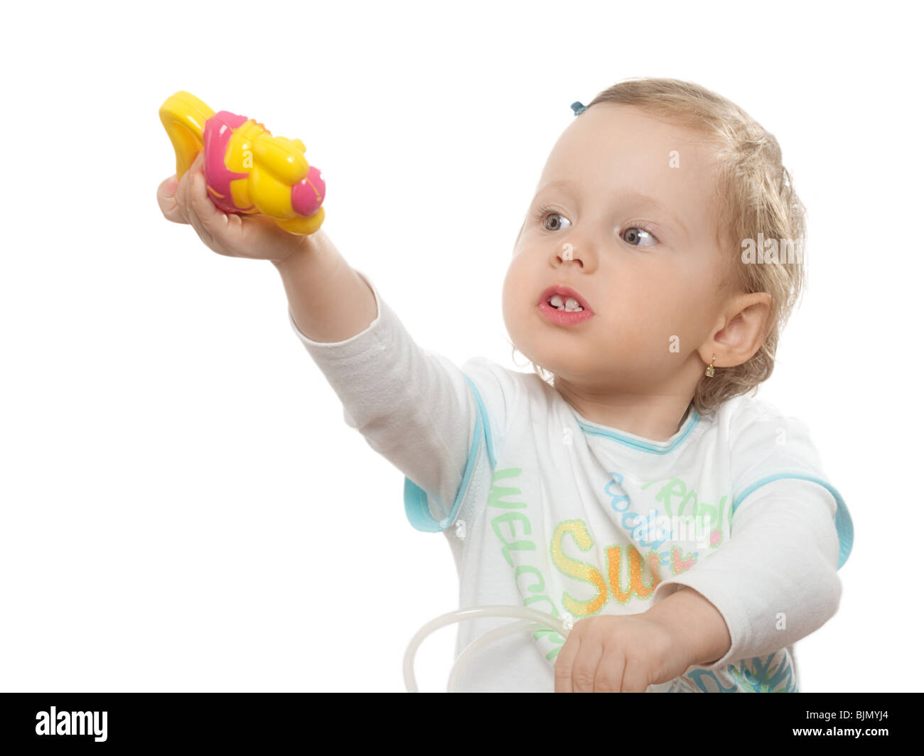 Bébé en studio Banque D'Images