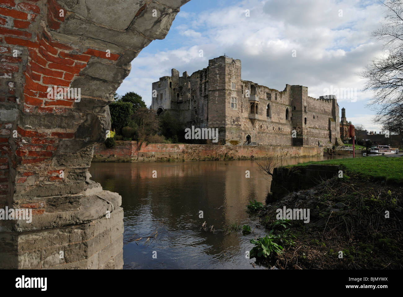 Château de Newark, à Newark-on-Trent, Nottinghamshire, Angleterre. Banque D'Images