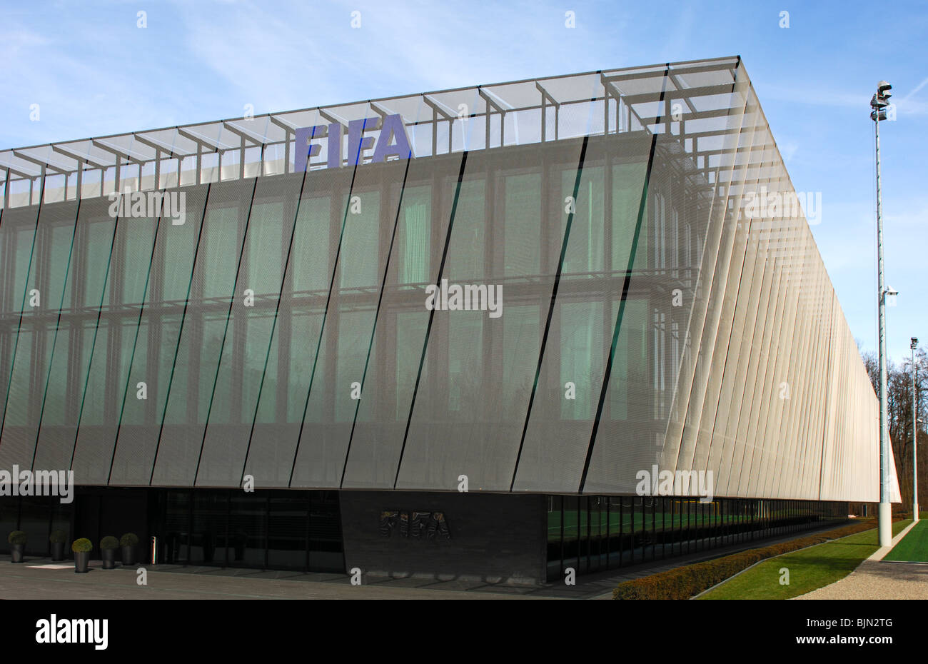 Accueil de la FIFA, siège de la Fédération Internationale de Football Association, la FIFA, Zurich, Suisse Banque D'Images