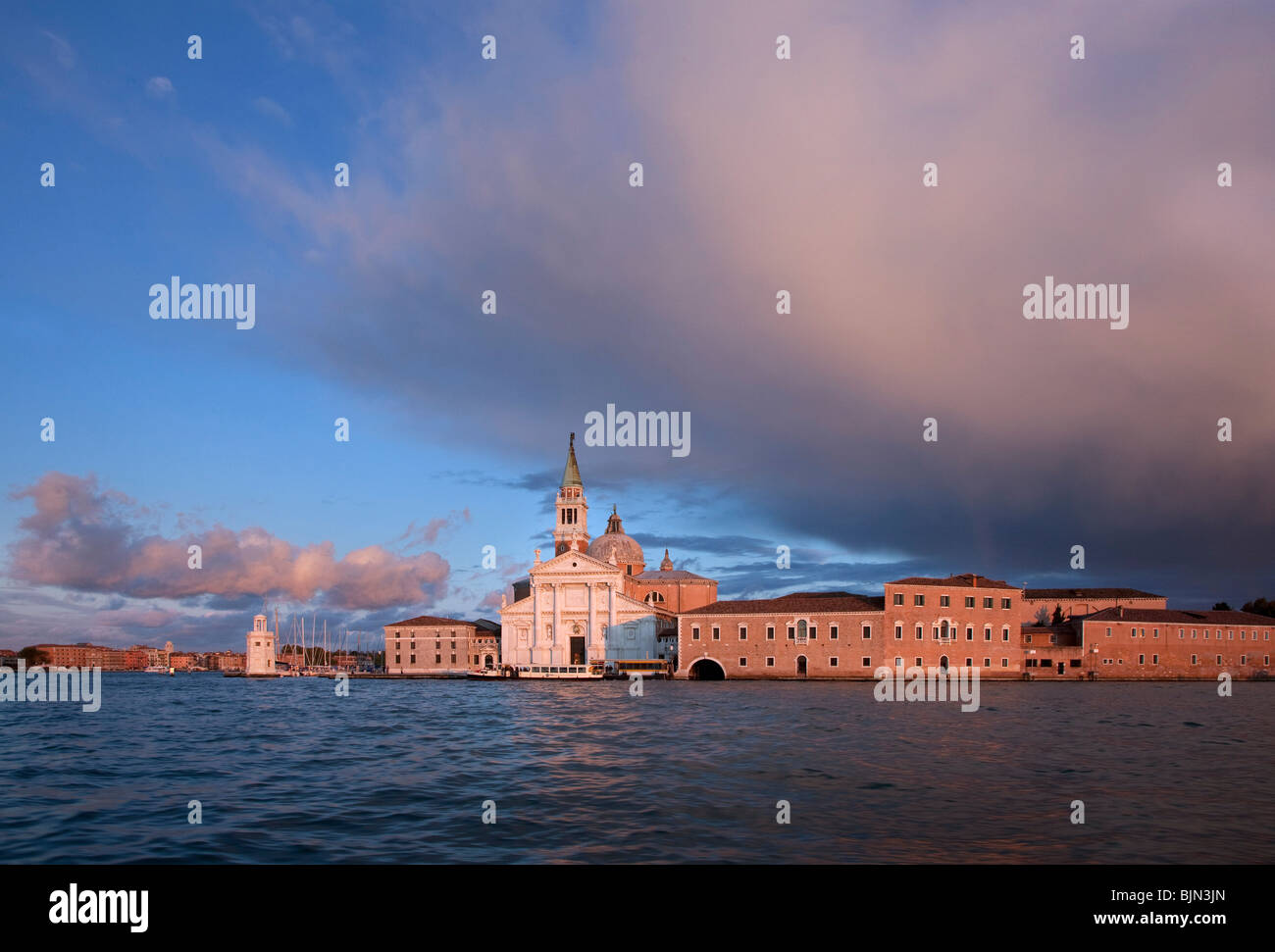Basilique de San Giorgio Maggiore, à Venise, Vénétie, Italie. Banque D'Images