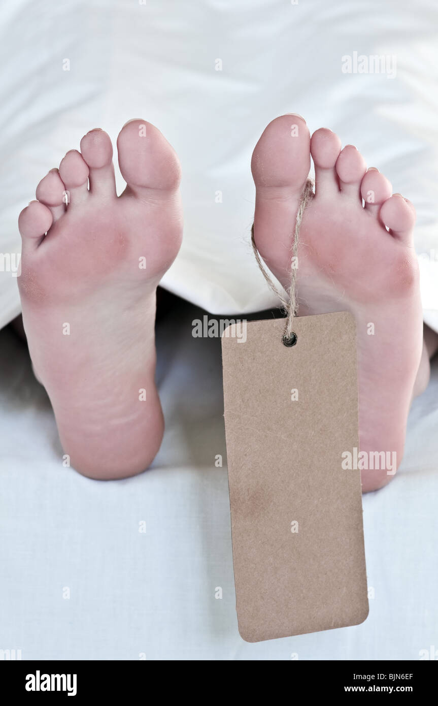 Corps mort de 30 mètres avec étiquette Banque D'Images