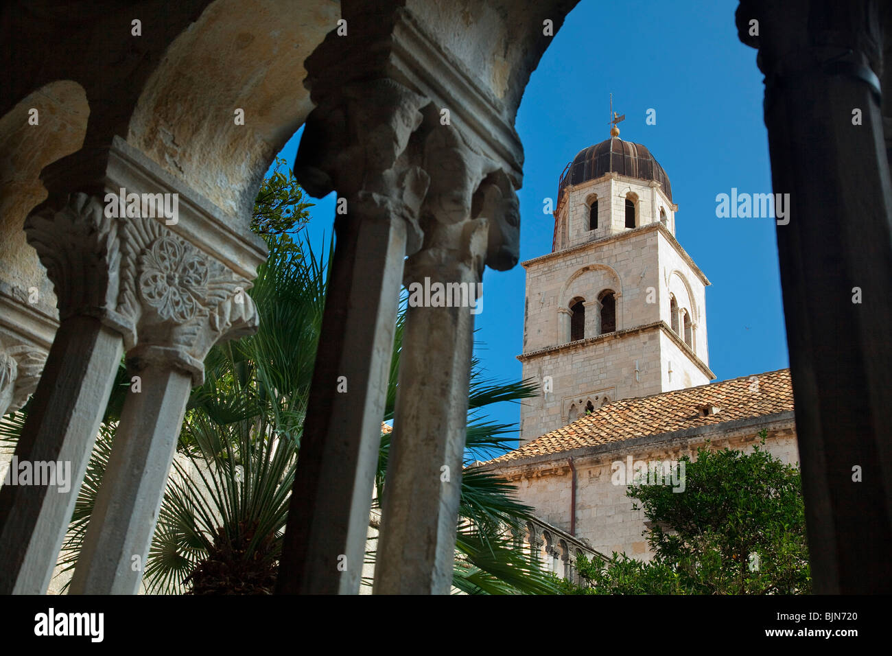 Monastère Franciscain, Dubrovnik, Croatie Banque D'Images