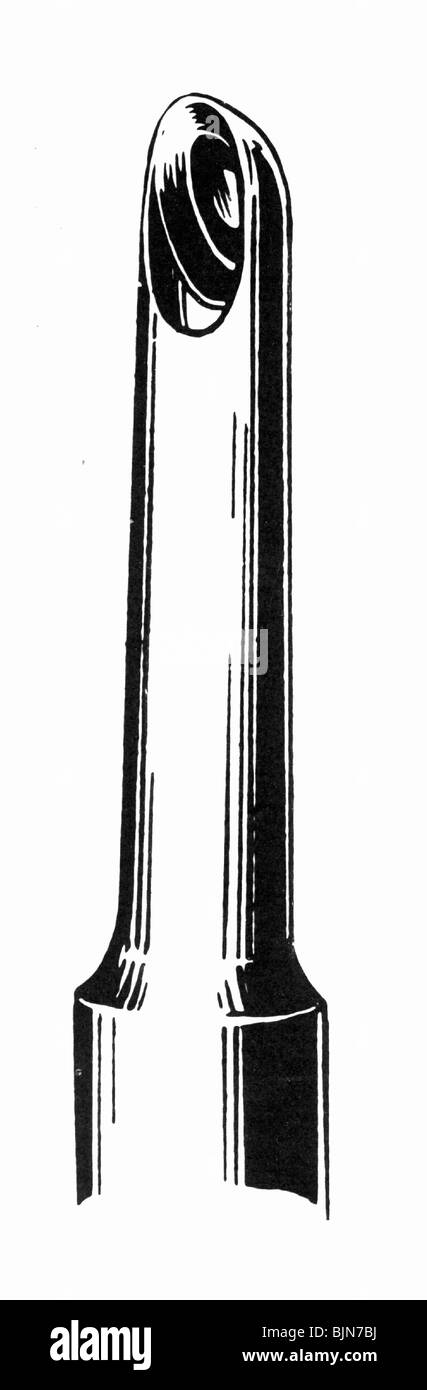 médecine, endoscopie, instruments médicaux, endoscope, dessin, historique, historique, instruments, instruments structurels, découpe, découpe, découpe, découpe, découpe, découpe, Banque D'Images