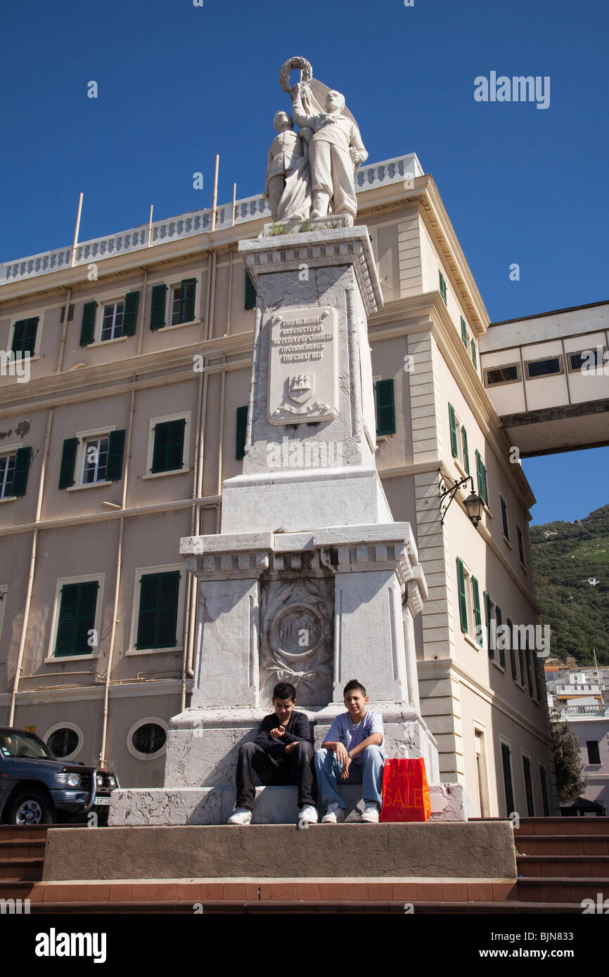 La guerre de 1914-1918 Memorial, Gibraltar Banque D'Images