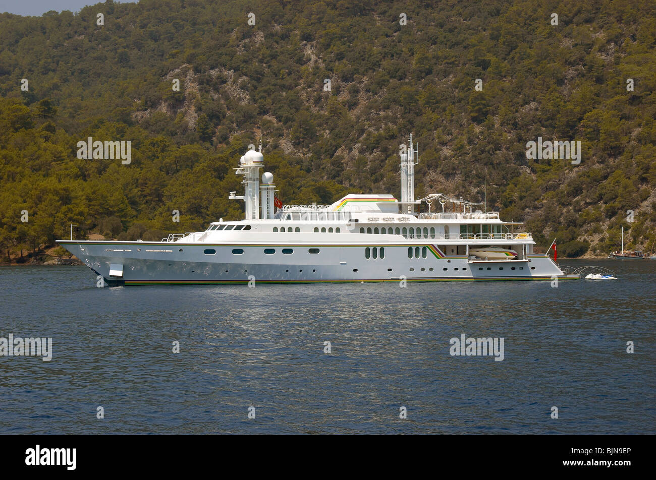 Yacht de luxe d'un million de dollars Banque D'Images