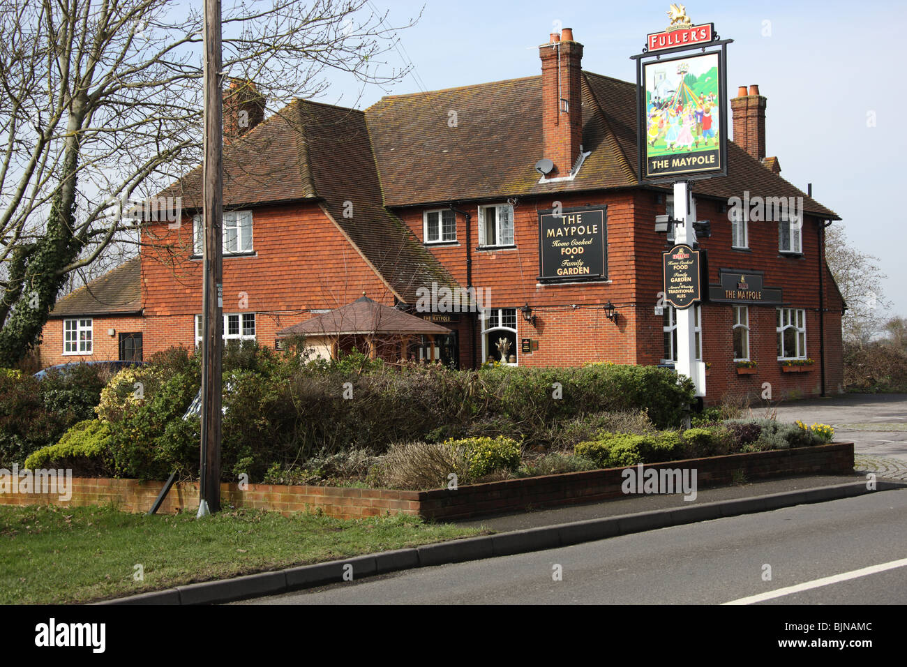 Le Maypole Inn à Hayling Island. Banque D'Images