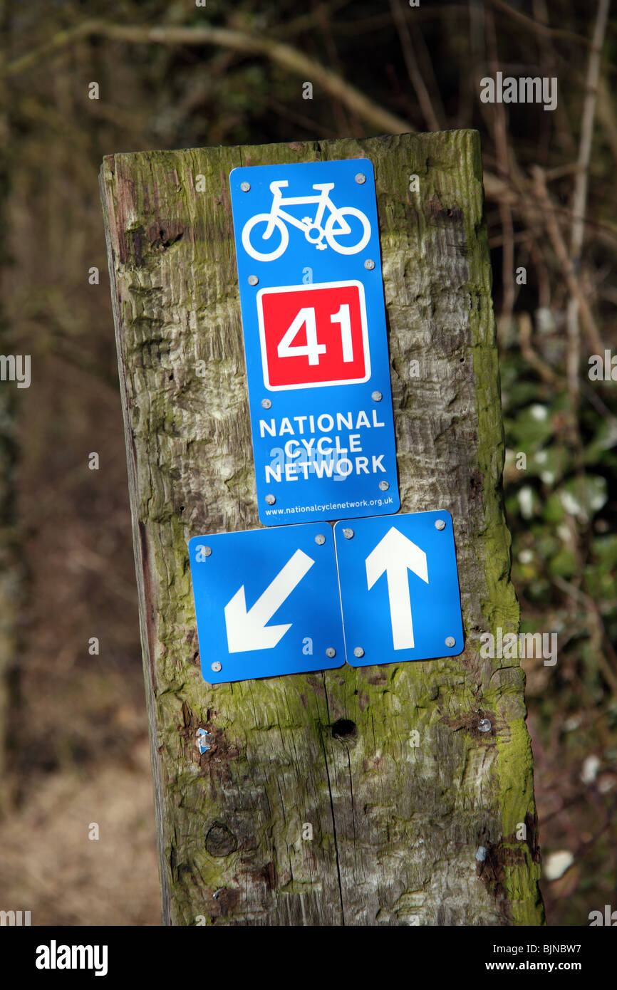 Direction de la National Cycle Network Banque D'Images