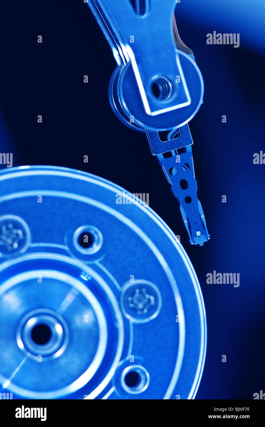 Partie de disque dur close up Banque D'Images