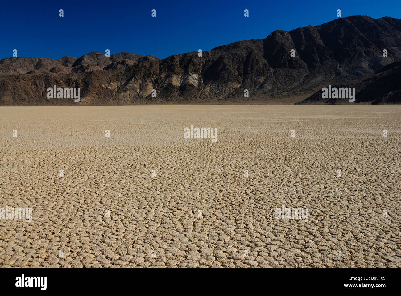 Vue panoramique de Racetrack Playa in Death Valley, California State Banque D'Images