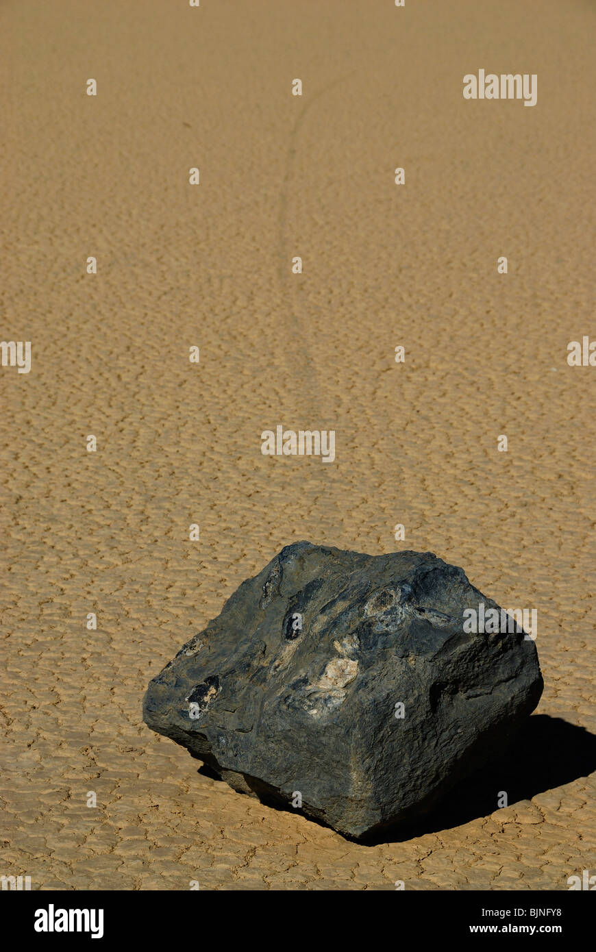 Vue panoramique de Racetrack Playa in Death Valley, California State Banque D'Images