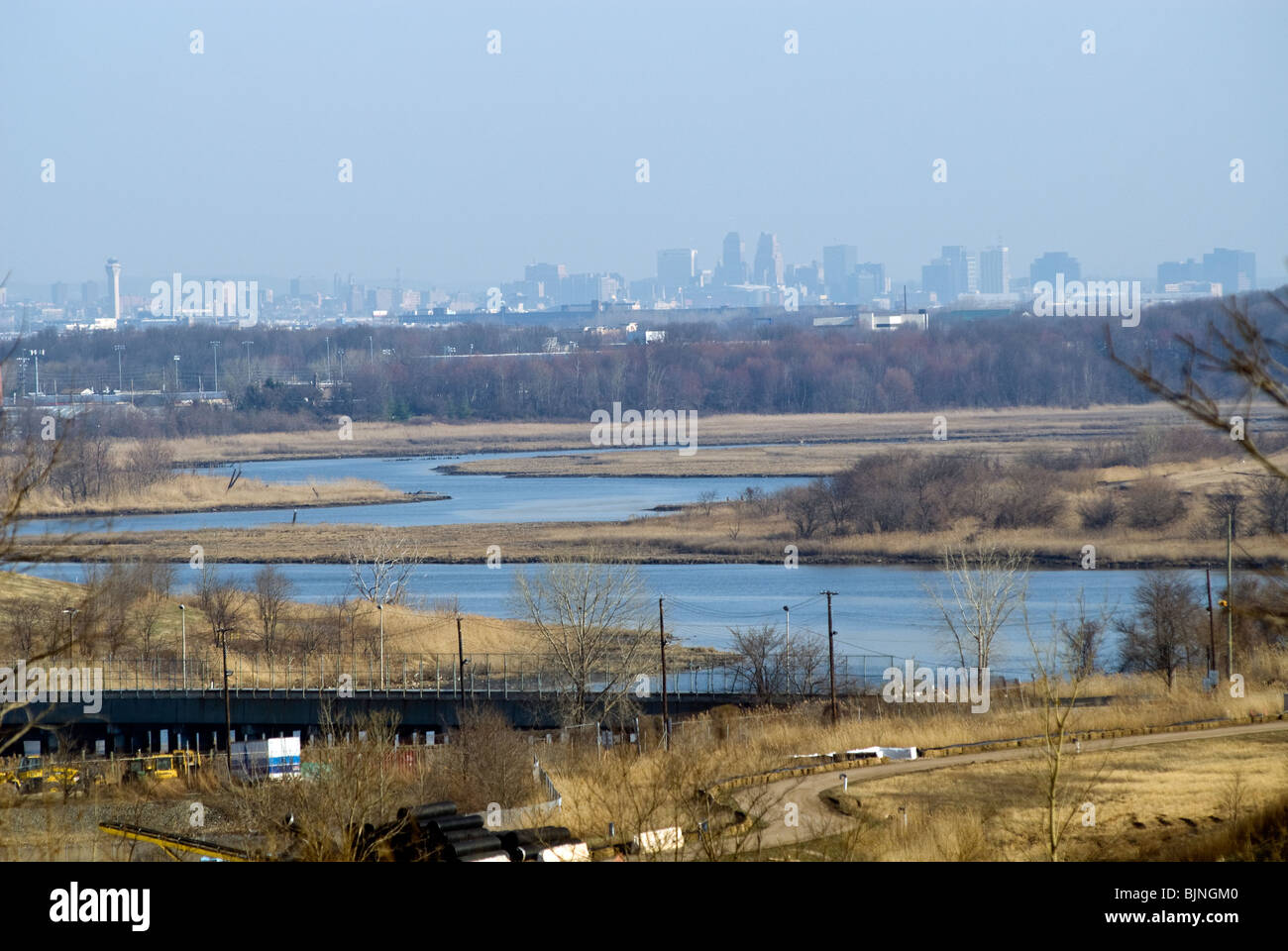 Le Fresh Kills décharge de Staten Island à New York Banque D'Images