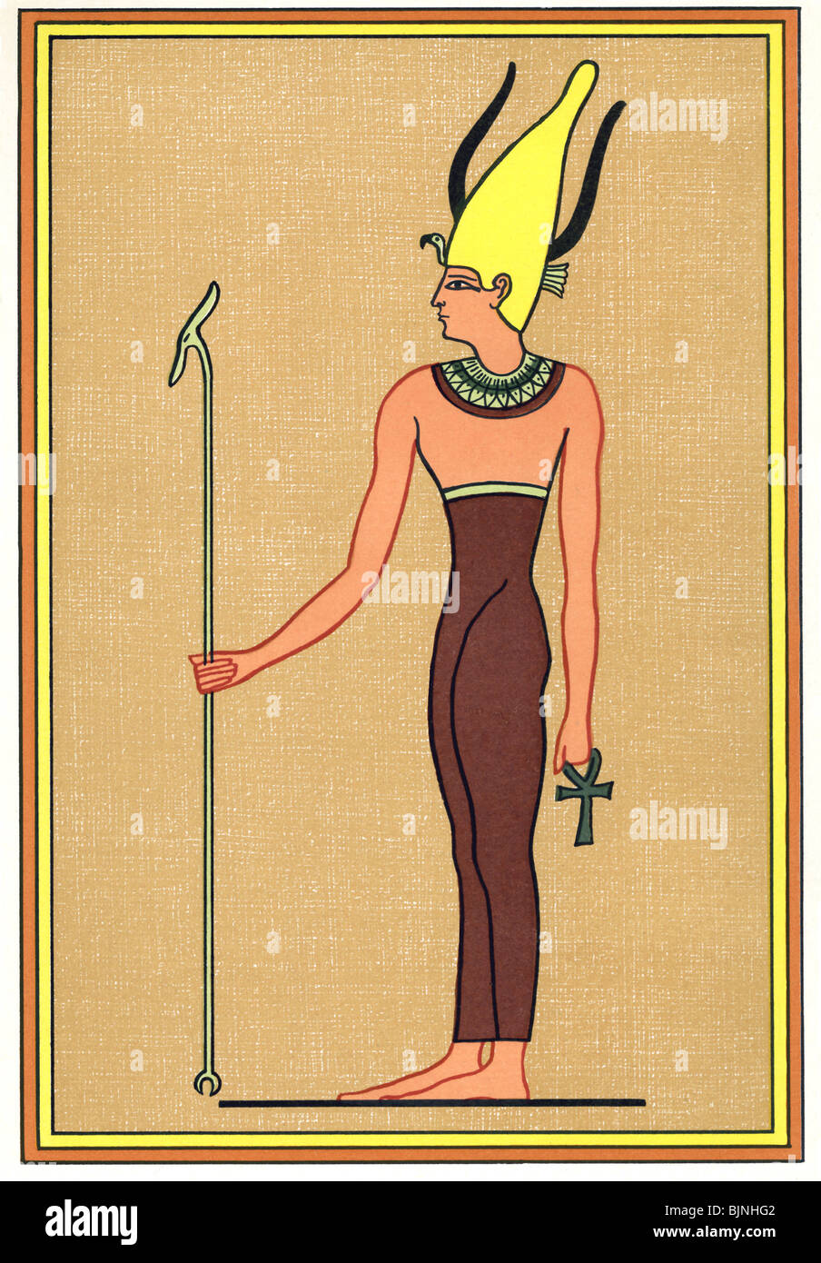 Dans la mythologie égyptienne antique, le sati (également connu sous le nom de satis) était la déesse de la fécondité et de l'amour. Banque D'Images