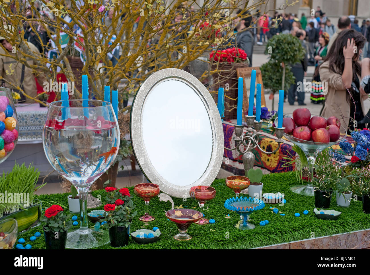 Les célébrations du Nouvel An iranien - festival du Norouz Banque D'Images