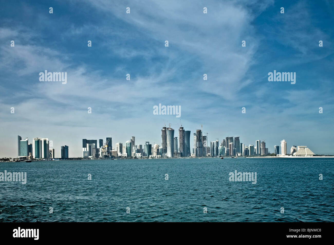 Doha Qatar skyline Banque D'Images