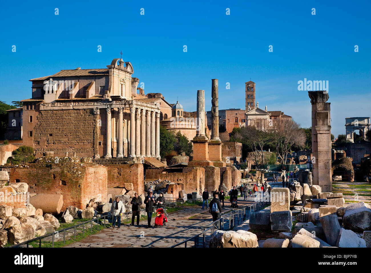 Forum romain, Rome Banque D'Images
