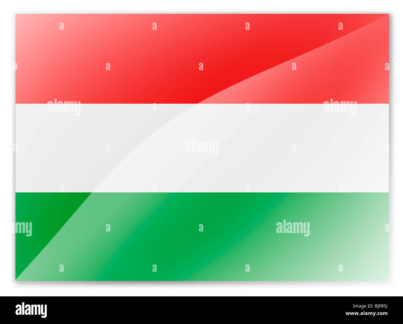 drapeau de la Hongrie Banque D'Images