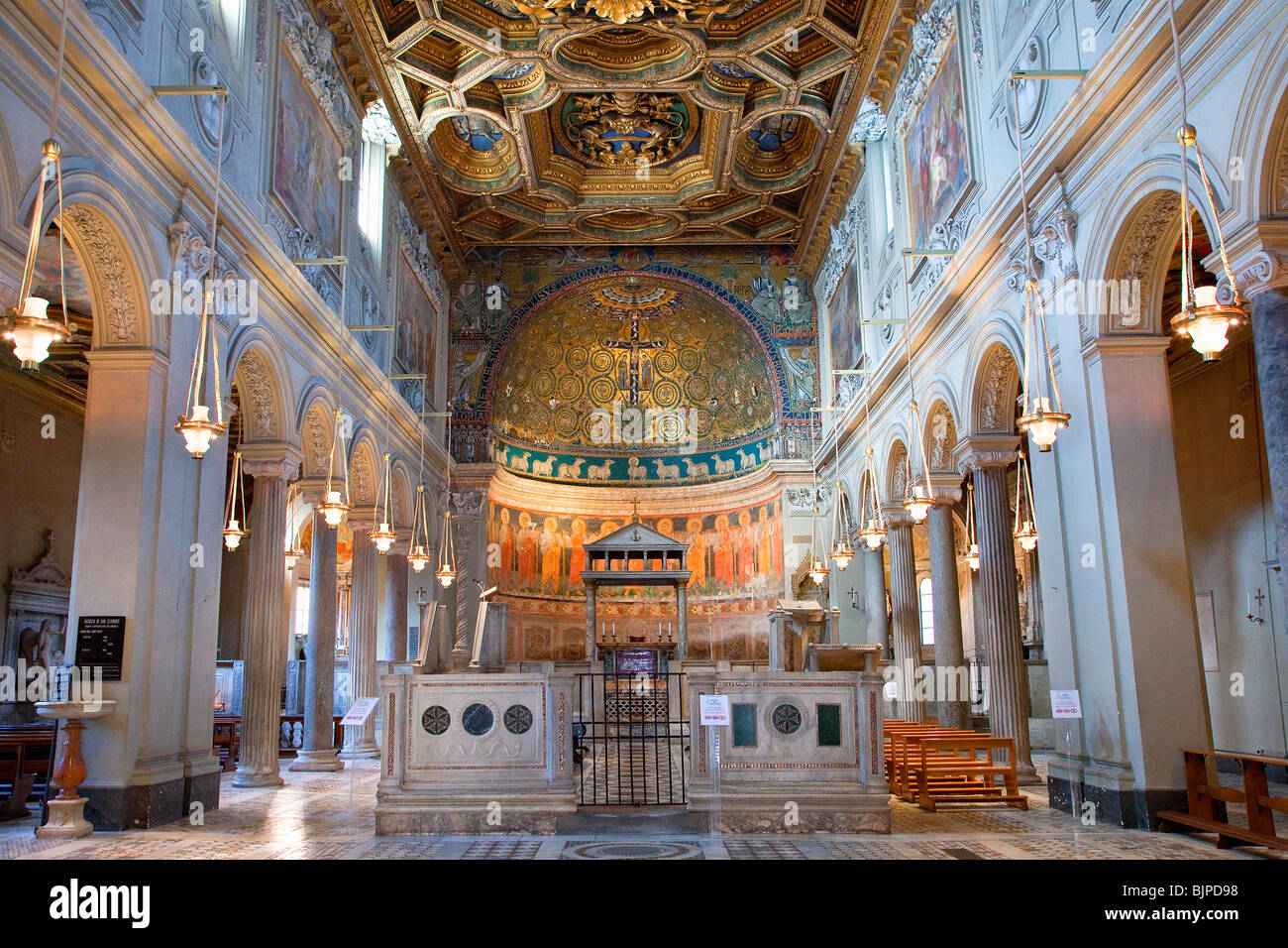 Basilique San Clemente, Rome Banque D'Images