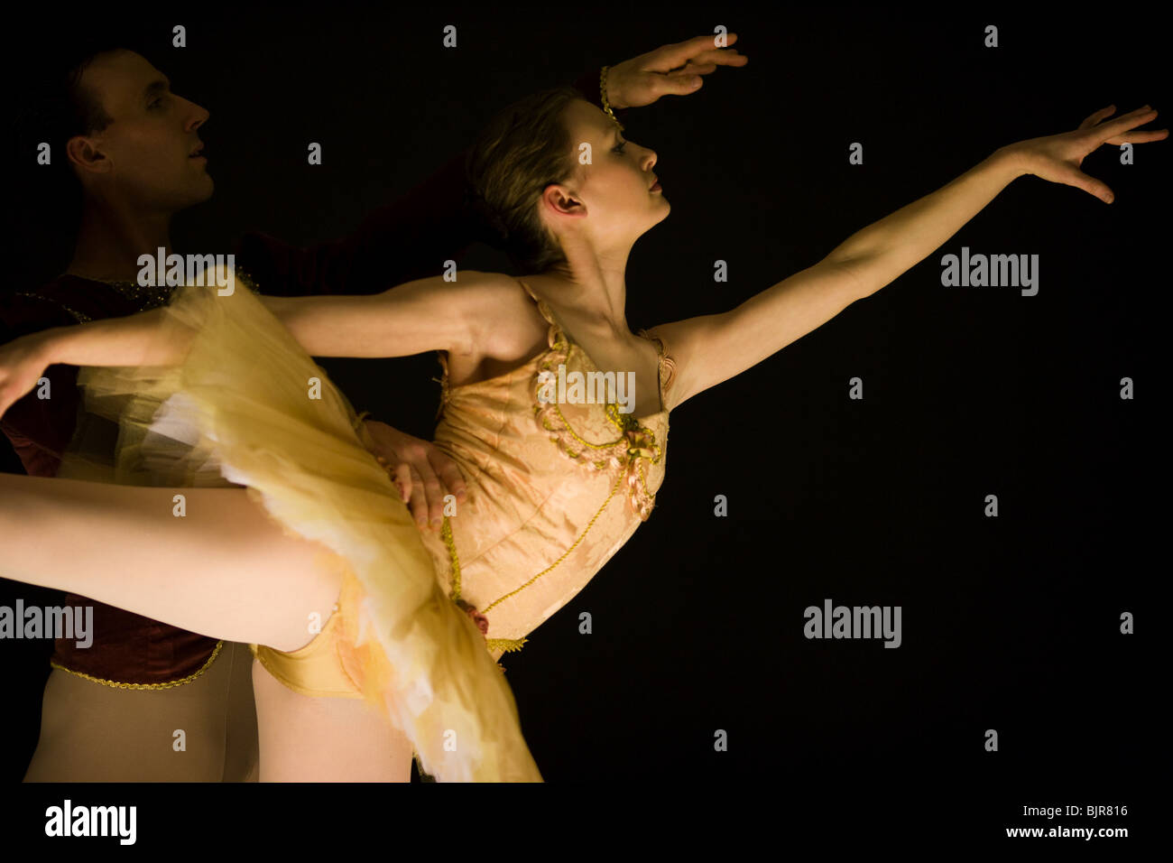 L'homme et la femme ballet danse Banque D'Images