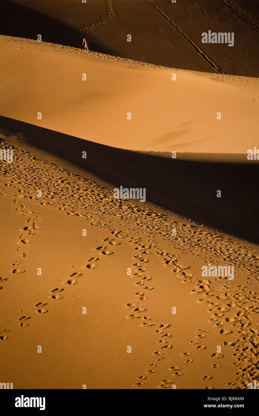 Dunes de sable de Stovepipe Wells dans Death Valley National Park, California, USA. Banque D'Images