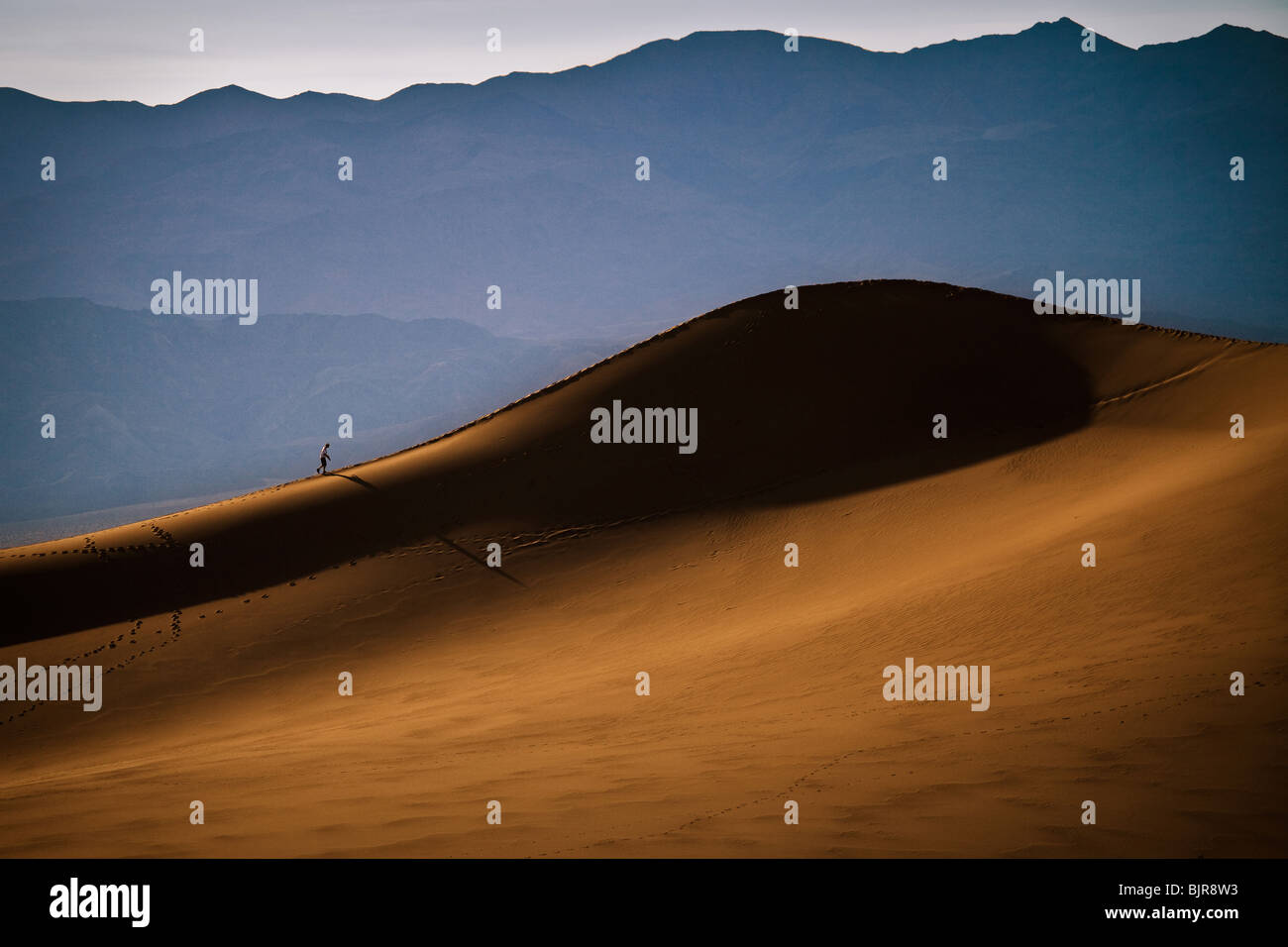 Dunes de sable de Stovepipe Wells dans Death Valley National Park, California, USA. Banque D'Images