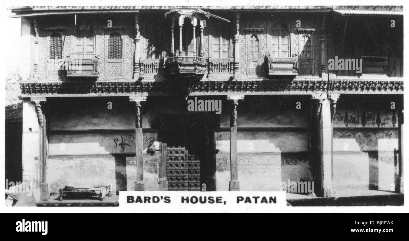 Bard's house, Patan, l'Inde, c1925. Artiste : Inconnu Banque D'Images