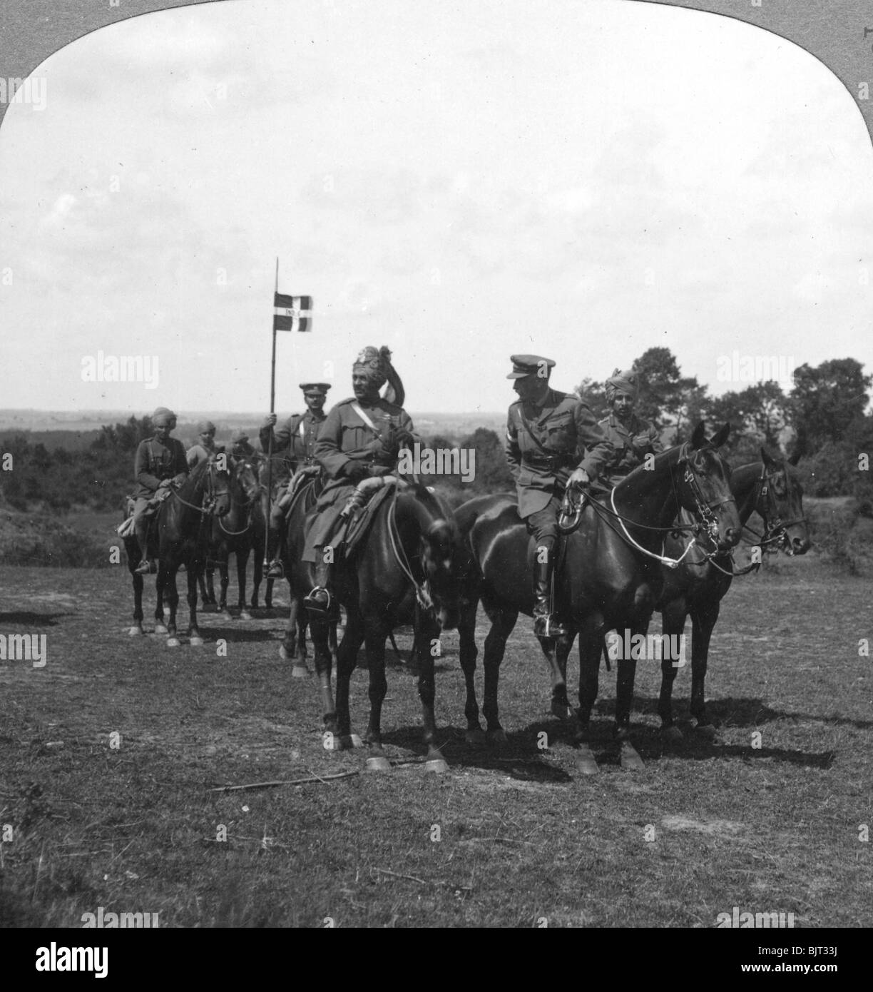 Rimington général, Sir Pertab Singh et le Rajah de Rutlam, France, années 1900.Artiste : couronne Banque D'Images