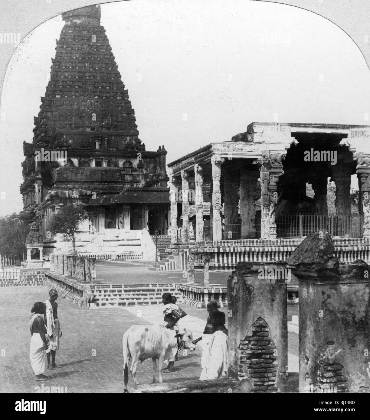 La Grande Pagode de Tanjore (Thanjavur), l'Inde, 1902.Artiste : BL Singley Banque D'Images