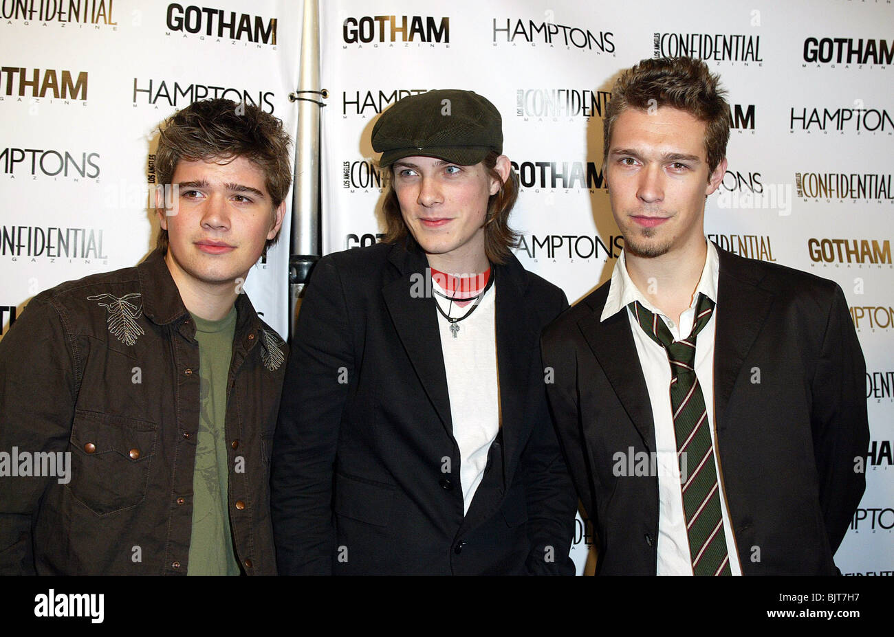 ZAC HANSON TAYLOR HANSON et ISAAC HANSON LA CONFIDENTIAL ET GOTHAM MAG LOS ANGELES USA 26 Février 2004 Banque D'Images