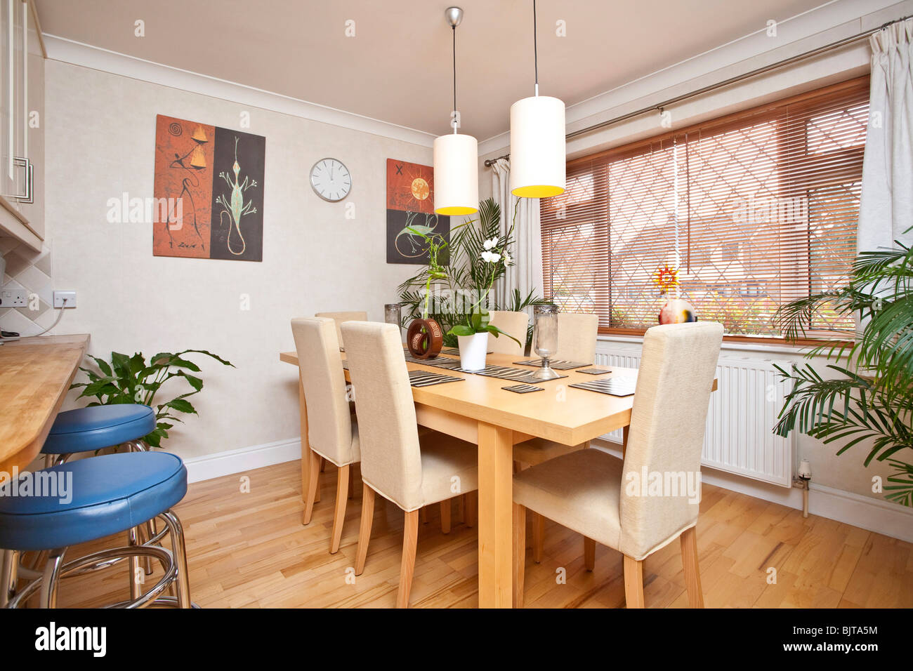 Salle à manger. Fetcham, Leatherhead, Surrey, England, UK Banque D'Images