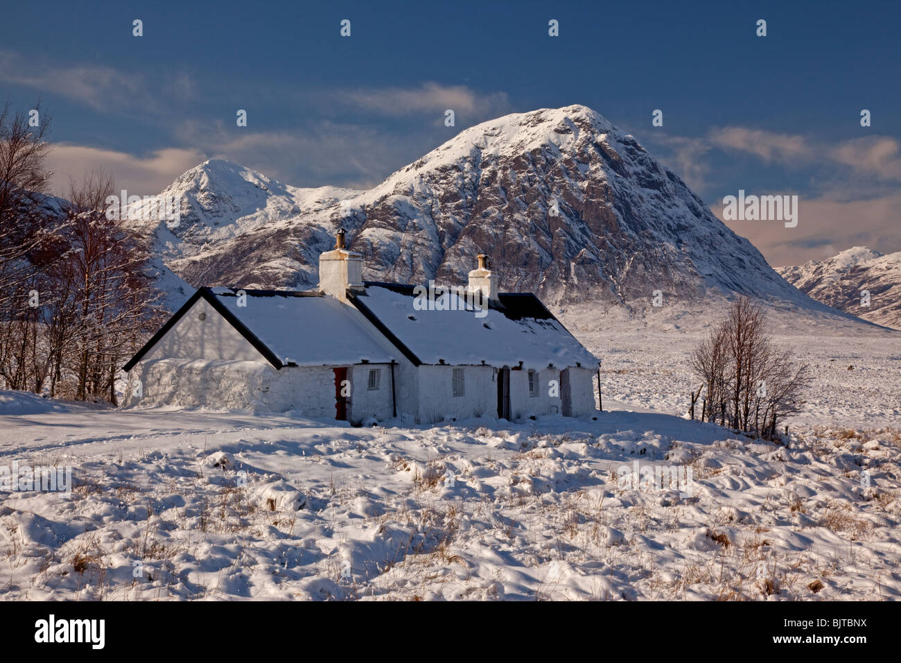 Blackrock Cottages, Glen Coe, Ecosse Banque D'Images