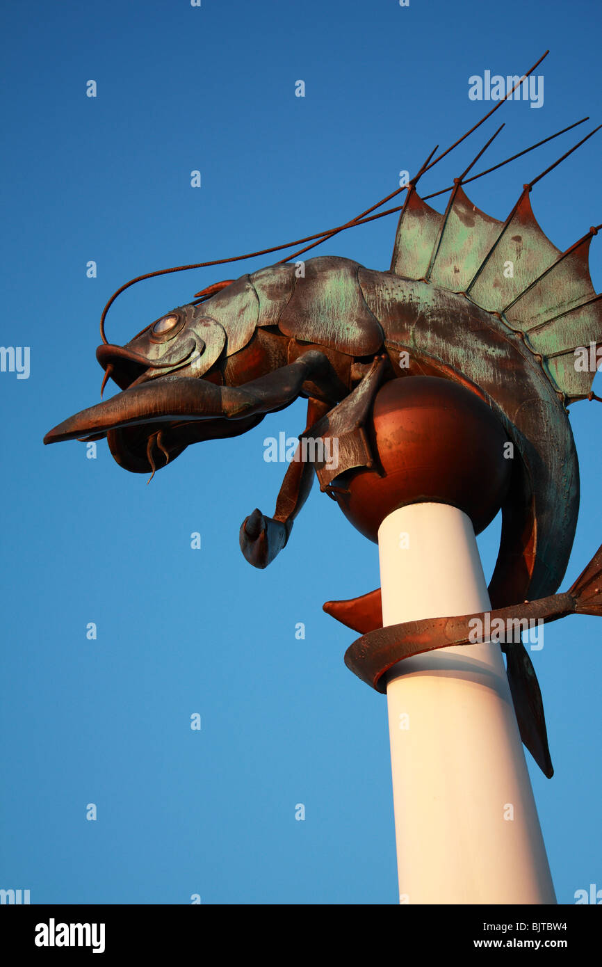 La crevette de Barbican. Le patrimoine maritime de la Grande-Bretagne Banque D'Images