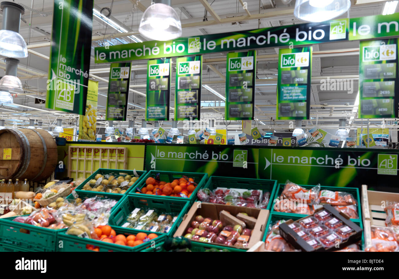 Calais France citer l'Europe centre commercial Carrefour Le Marche bio