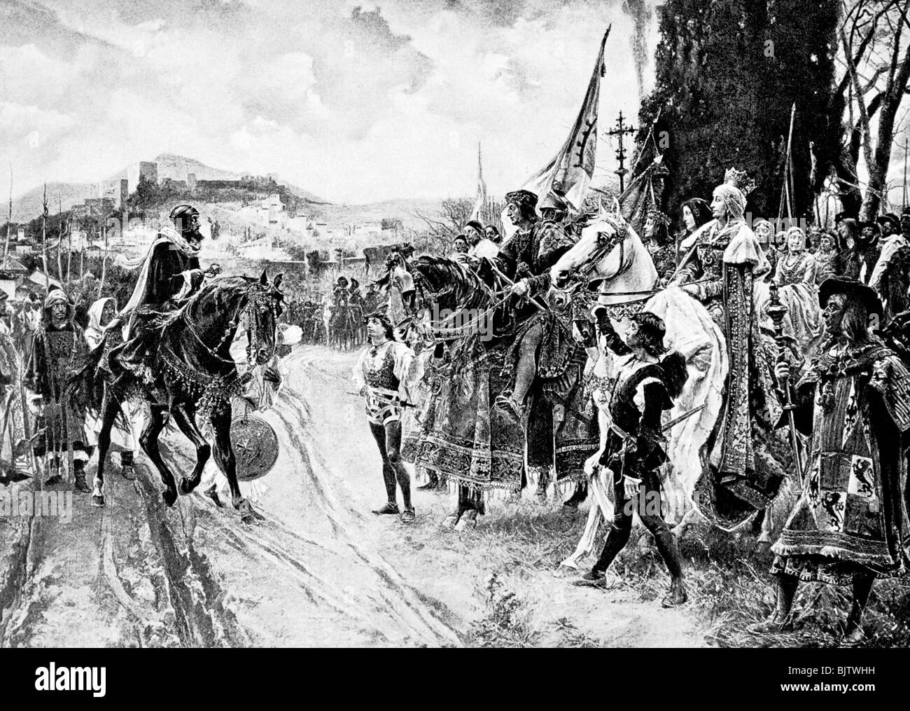 Géographie / voyages, Espagne, conquête de Grenade, 2.1.1492, Banque D'Images