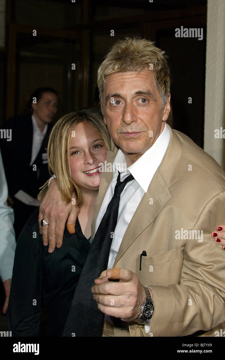 AL PACINO & JULIE PACINO FILM SIMONE PREMIERE WESTWOOD LOS ANGELES USA 13 Août 2002 Banque D'Images