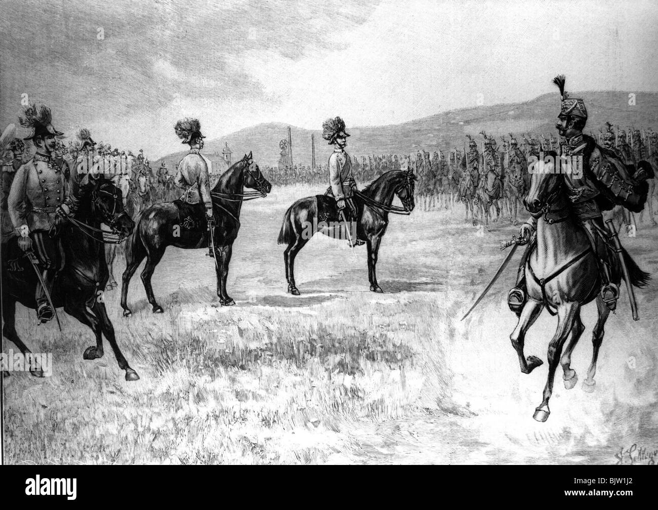 1831 - CHEVAU-LÉGER (1779) - Gravure ancienne militaire - Uniforme de