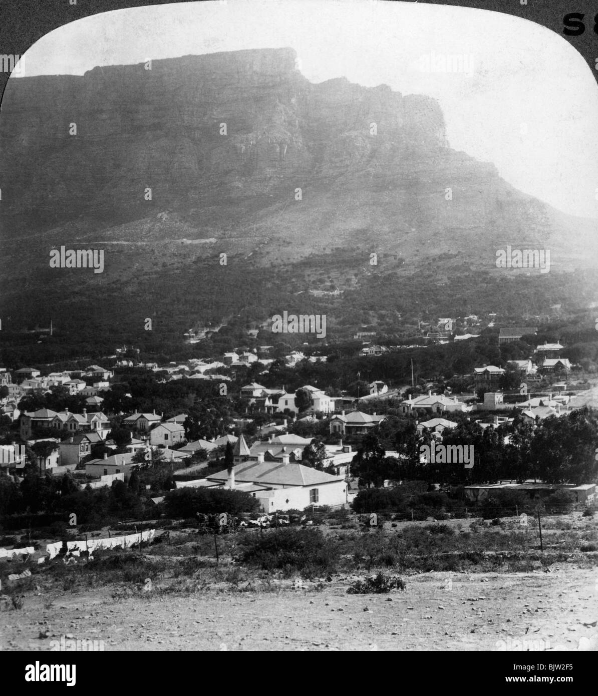 Table Mountain, Cape Town, Afrique du Sud.Artist : Underwood & Underwood Banque D'Images
