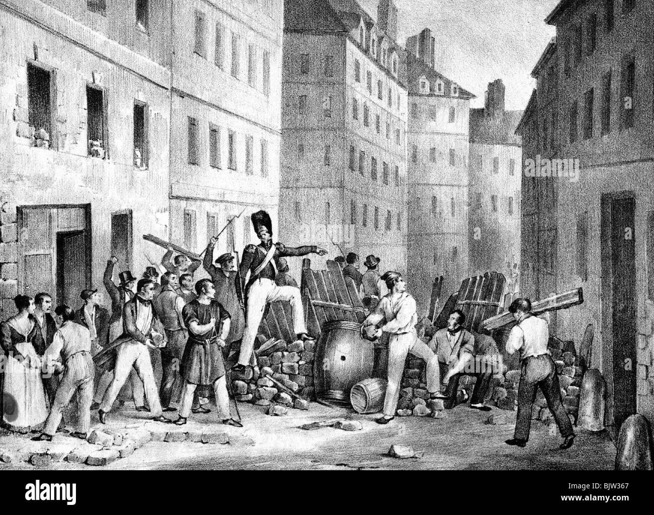 Géographie / voyages, France, révolution, juillet 1848, Banque D'Images