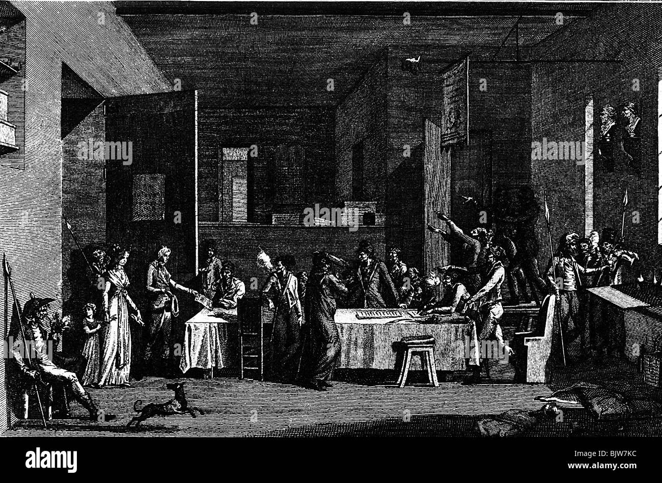 Géographie / voyages, France, Révolution française 1789 - 1799, Banque D'Images