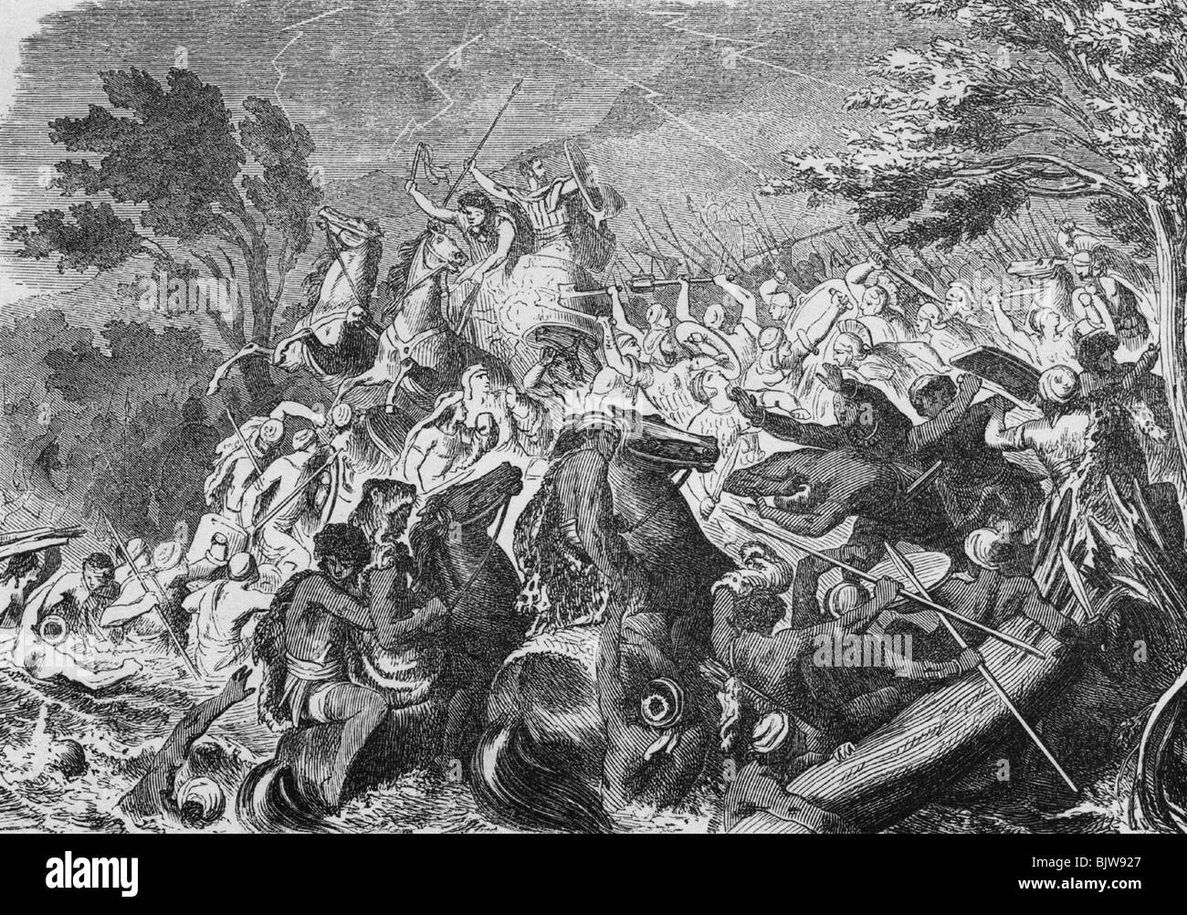 Ancien monde, Grèce, bataille de Crinisus 340 BC, victoire de Timoleon ...
