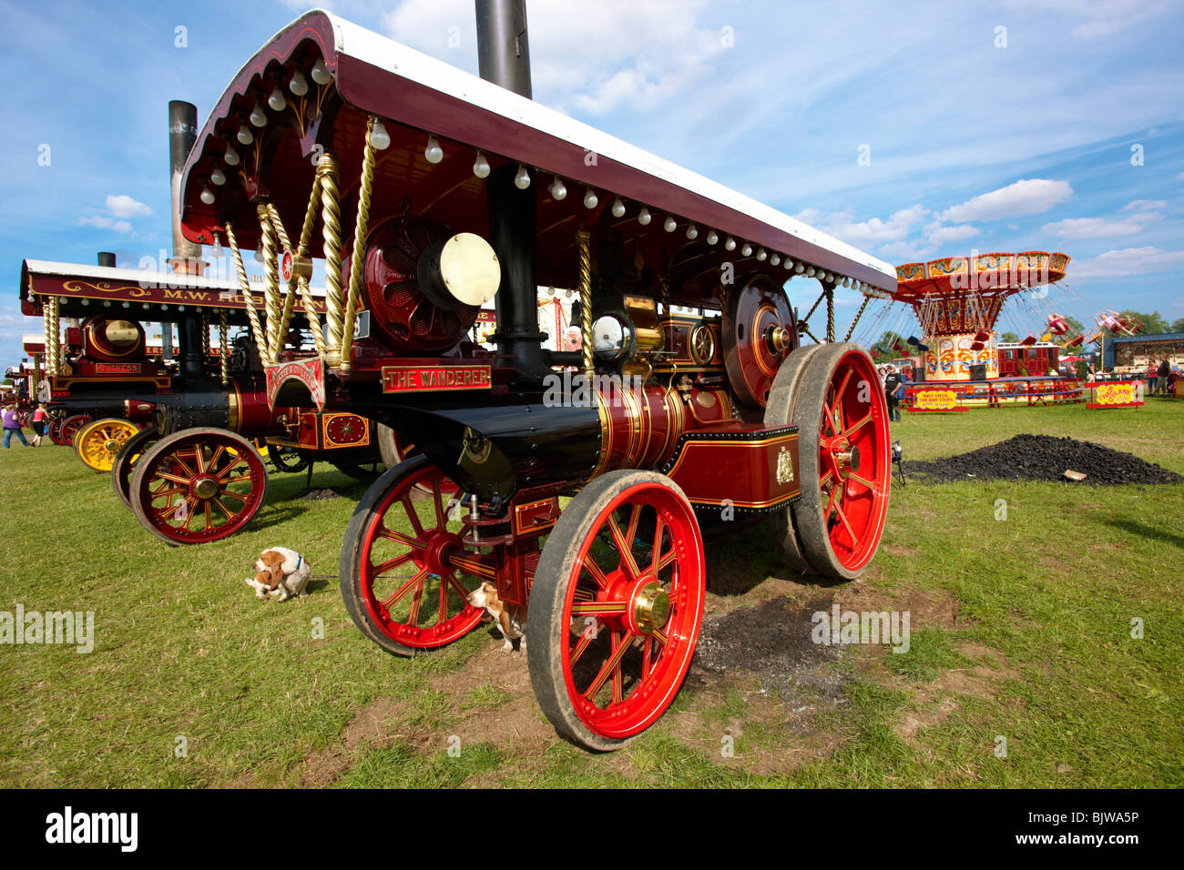 'Le Vagabond' UN John Fowler Leeds de moteurs de traction à vapeur Banque D'Images