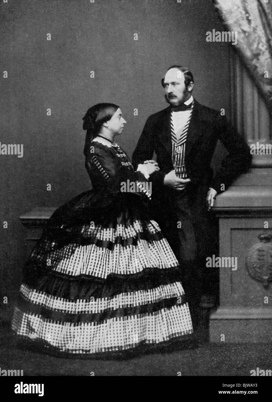 La reine Victoria et Albert, Prince Consort, 1861 (1964).Artiste : John Jabez Edwin Mayall Banque D'Images