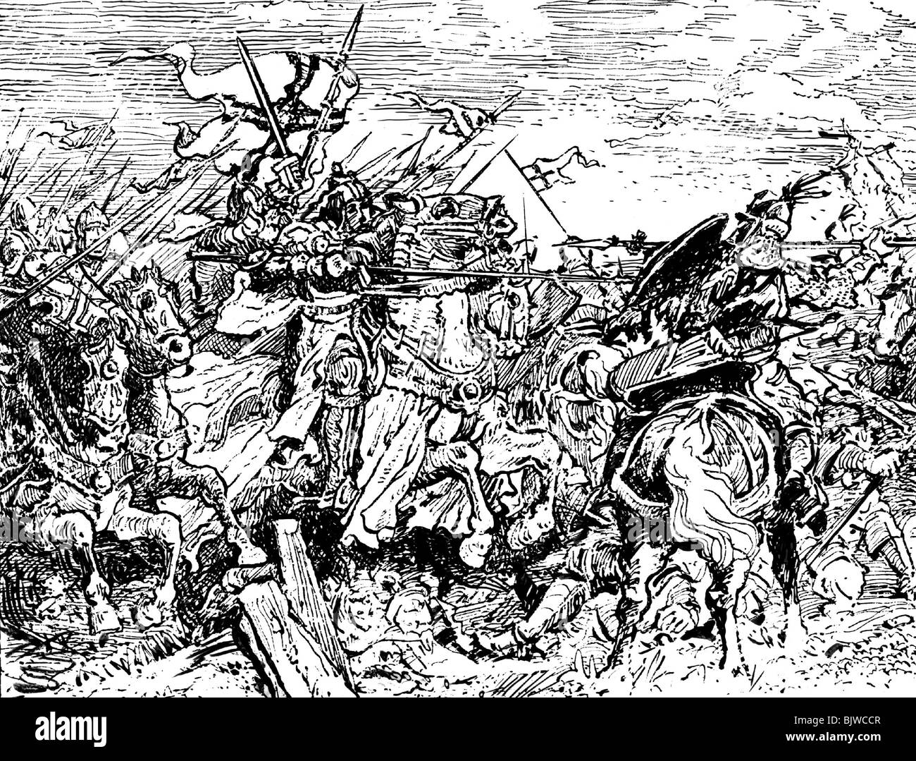 Événements, guerre polonaise-lituanienne de l'ordre teutonique 1409 - 1410, Banque D'Images