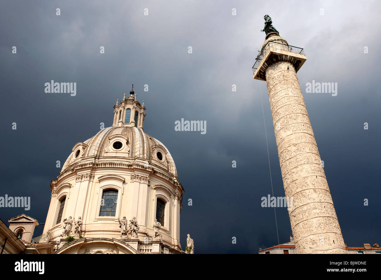 Trajans Column . Rome Banque D'Images