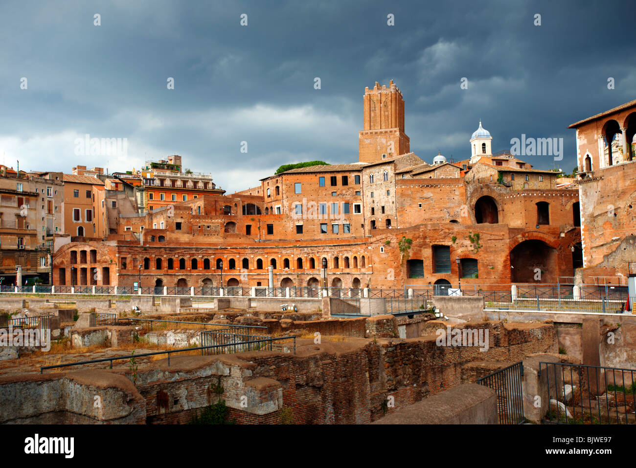 Marché Trajans . Rome Banque D'Images