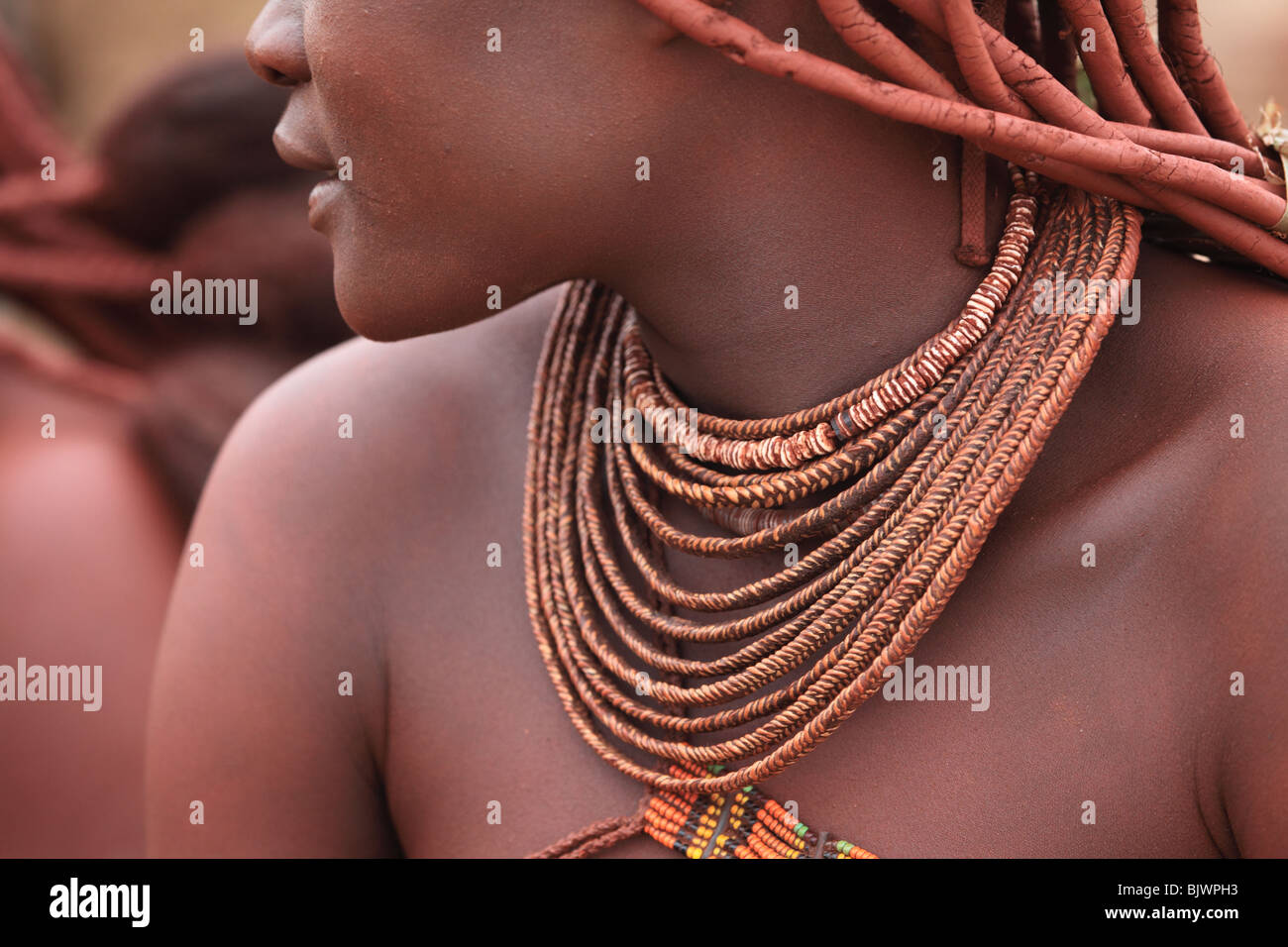 Himba Tribal Collier bijoux Banque D'Images