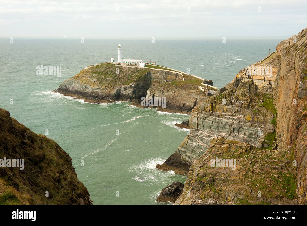 Phare de South Stack Anglesey au nord du Pays de Galles UK Banque D'Images