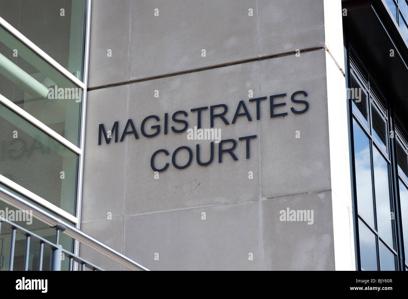 Hereford magistrates court, Royaume-Uni. Palais de justice dans le centre-ville de Hereford. Banque D'Images